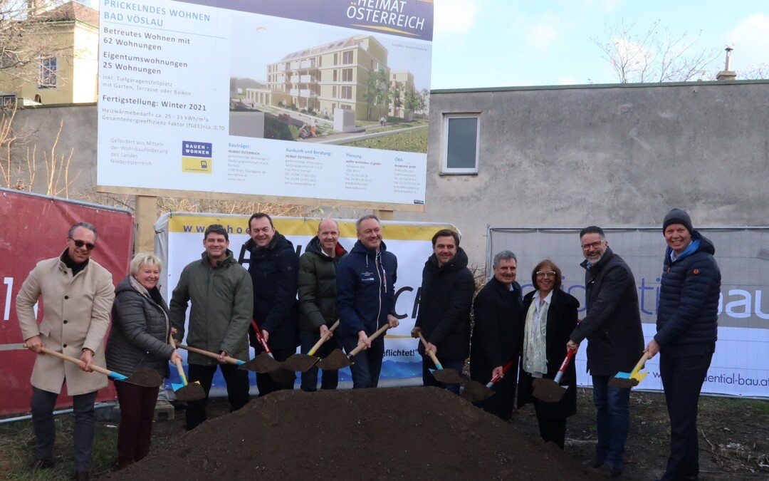 Baustart für 62 Seniorenwohnungen in der Bahnstraße